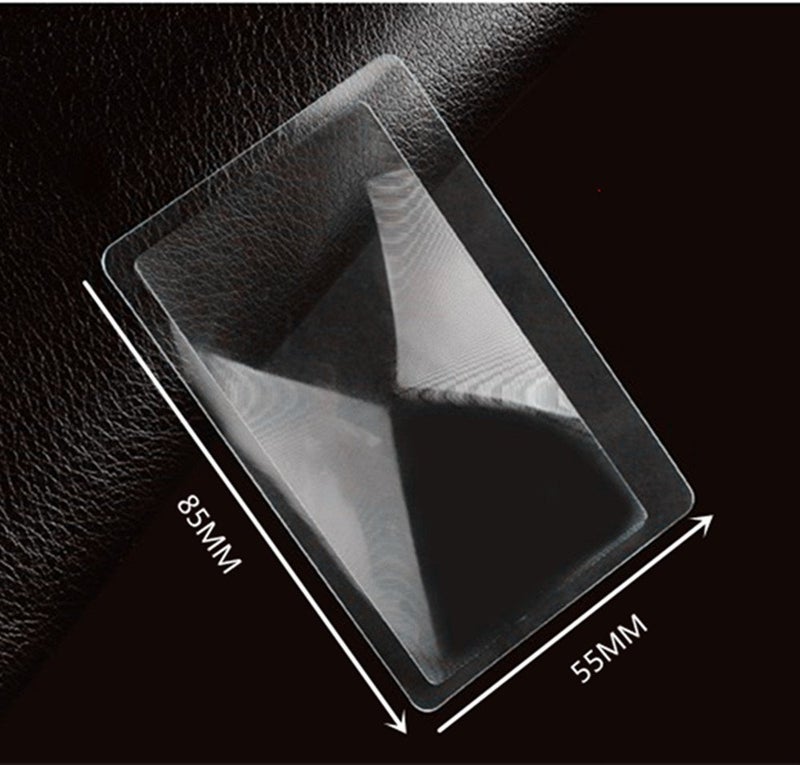 yueton Pack of 12 Credit Card Sized Magnifying Lenses, Wallet Magnifiers 3X Lenses - Image 1
